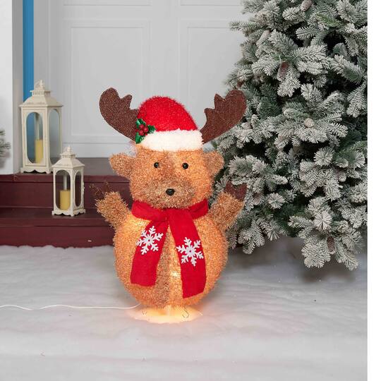 2.5ft. Pop-Up Fluffy Moose Sculpture